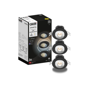 Calex Smart Downlight - 3-pack - Black