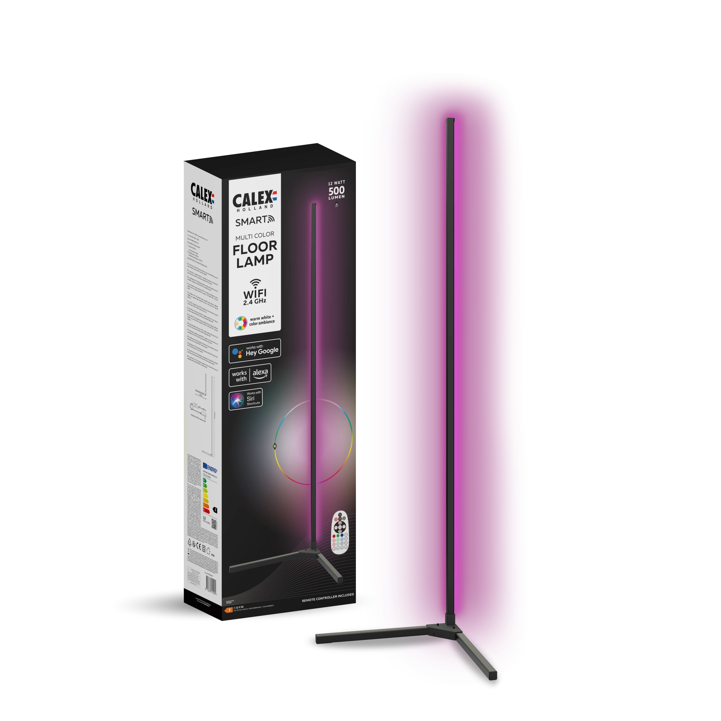 Calex Smart Floor Lamp - RGB+Warm White