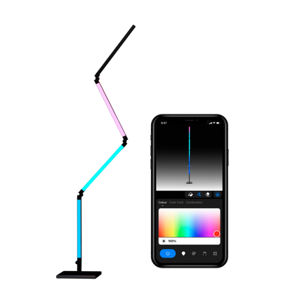 Calex Smart Foldable Floor Lamp - RGBIC + CCT