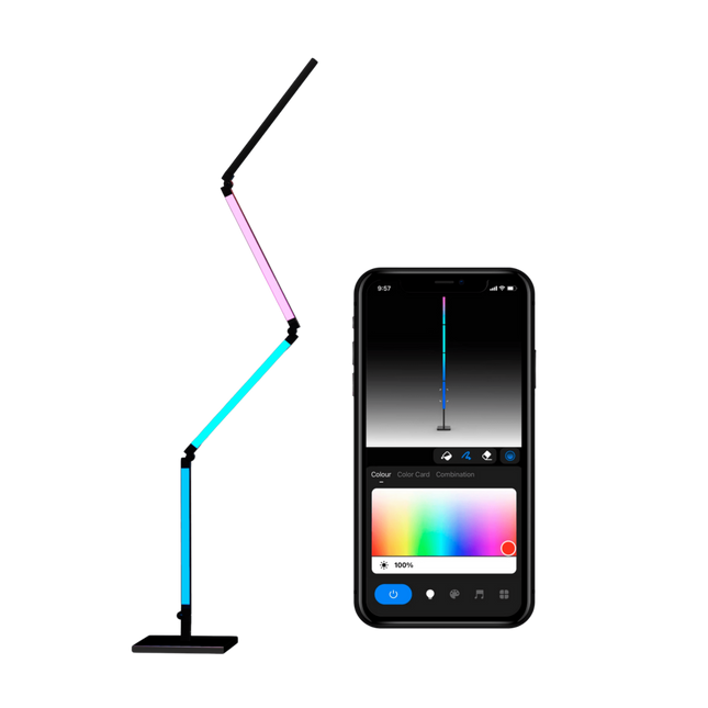 Calex Smart Foldable Floor Lamp - RGBIC + CCT