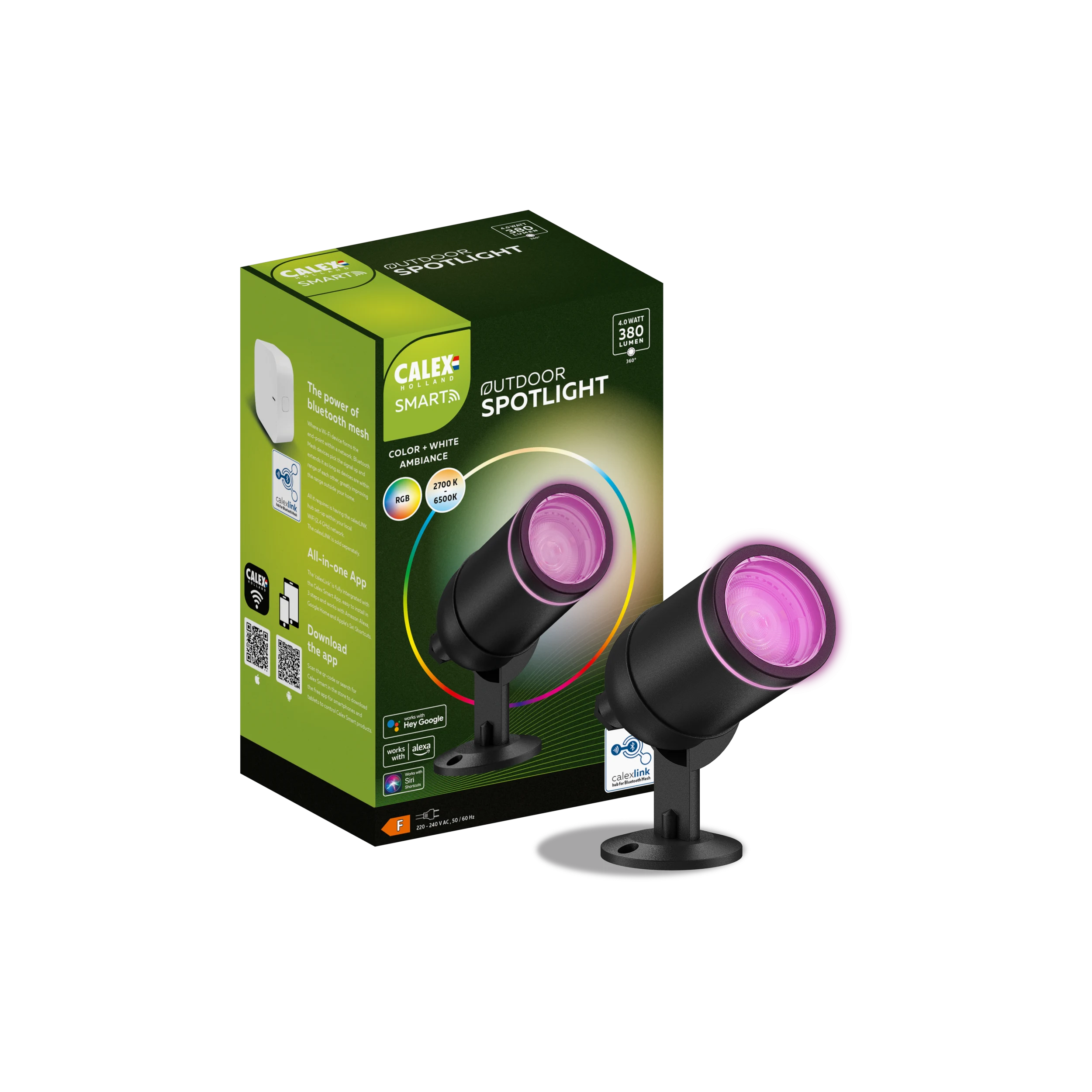 Calex Smart Ground Spot - RGB + CCT - Black