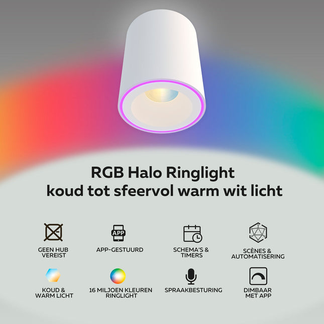 Calex Smart Halo Spotlight - RGB + CCT - White