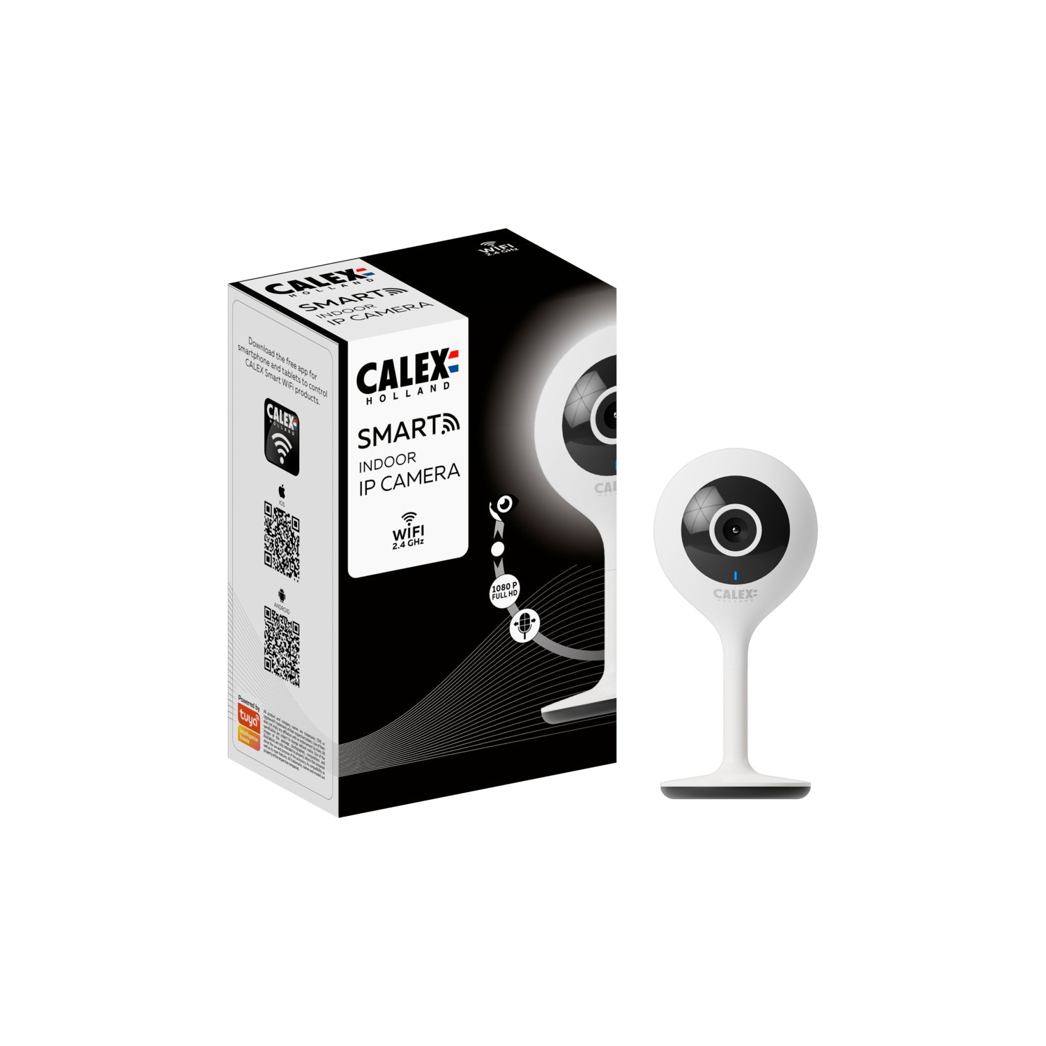 Calex Smart Indoor Camera - 1080P - White