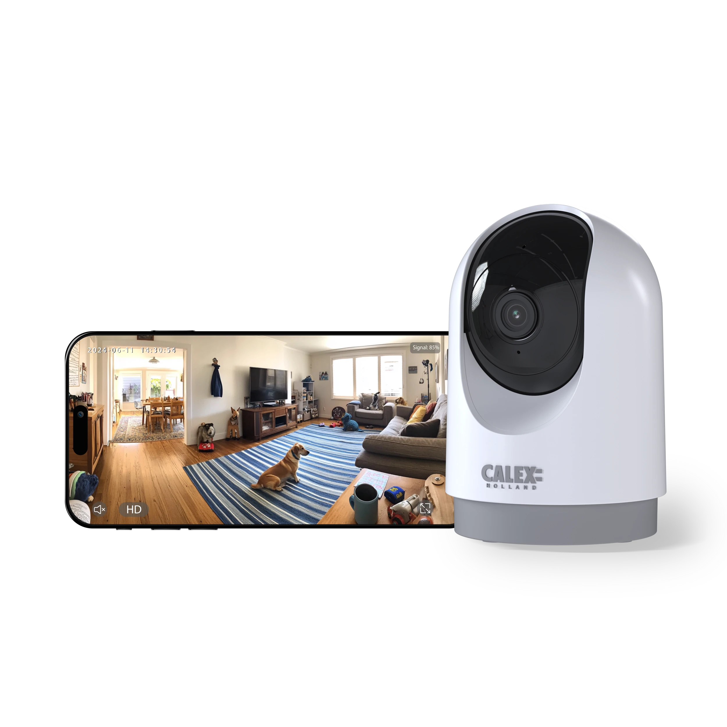 Calex Smart Indoor PTZ Camera - 2K - White