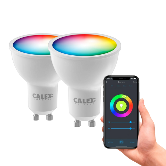 Calex Smart LED Bulb - 2 Pack - GU10 - RGB + CCT