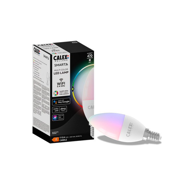 Calex Smart LED Bulb - E14 - B35 - RGB + CCT