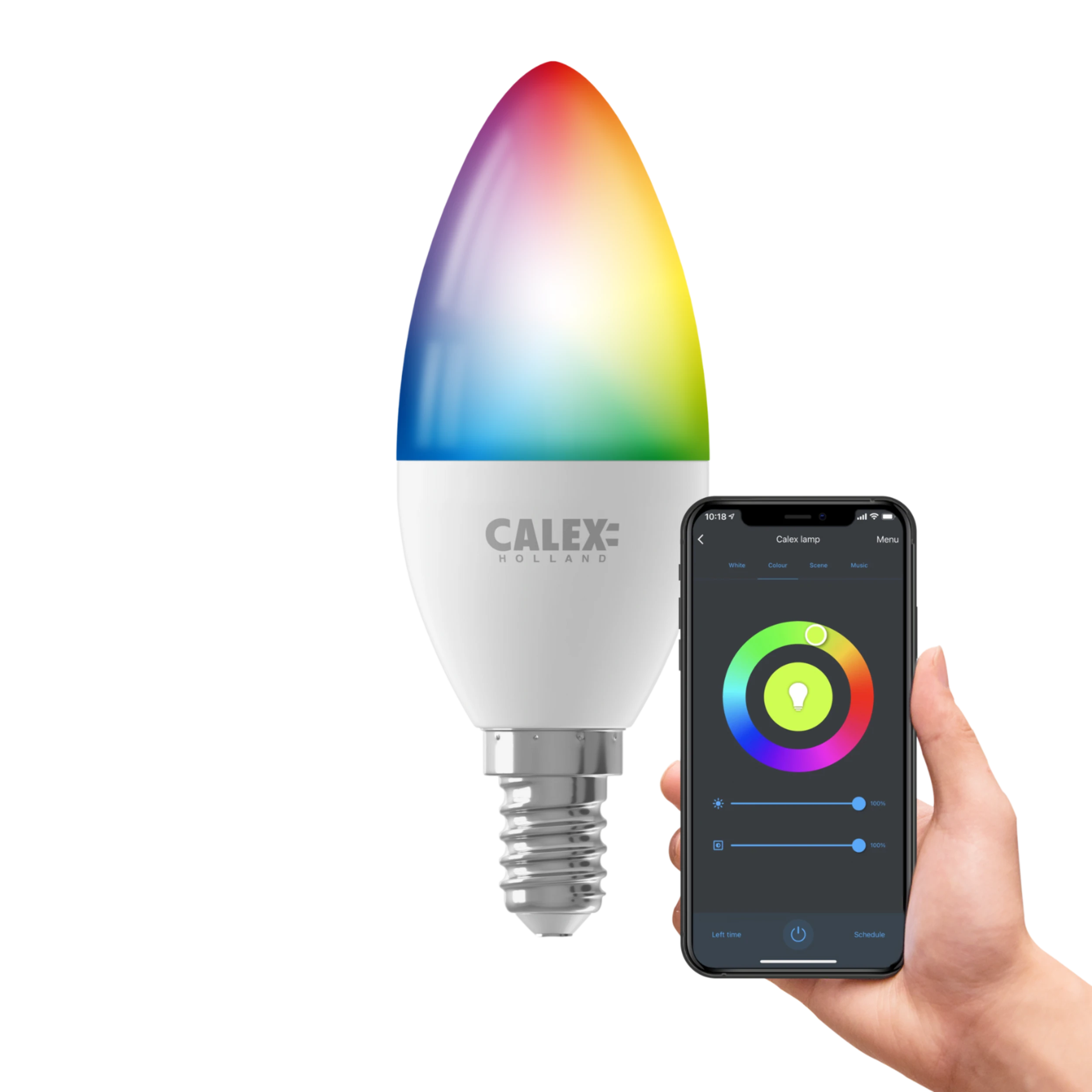 Calex Smart LED Bulb - E14 - B35 - RGB + CCT