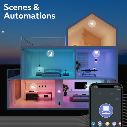 Calex Smart LED Bulb - E14 - Filament - P45 - CCT - Gold