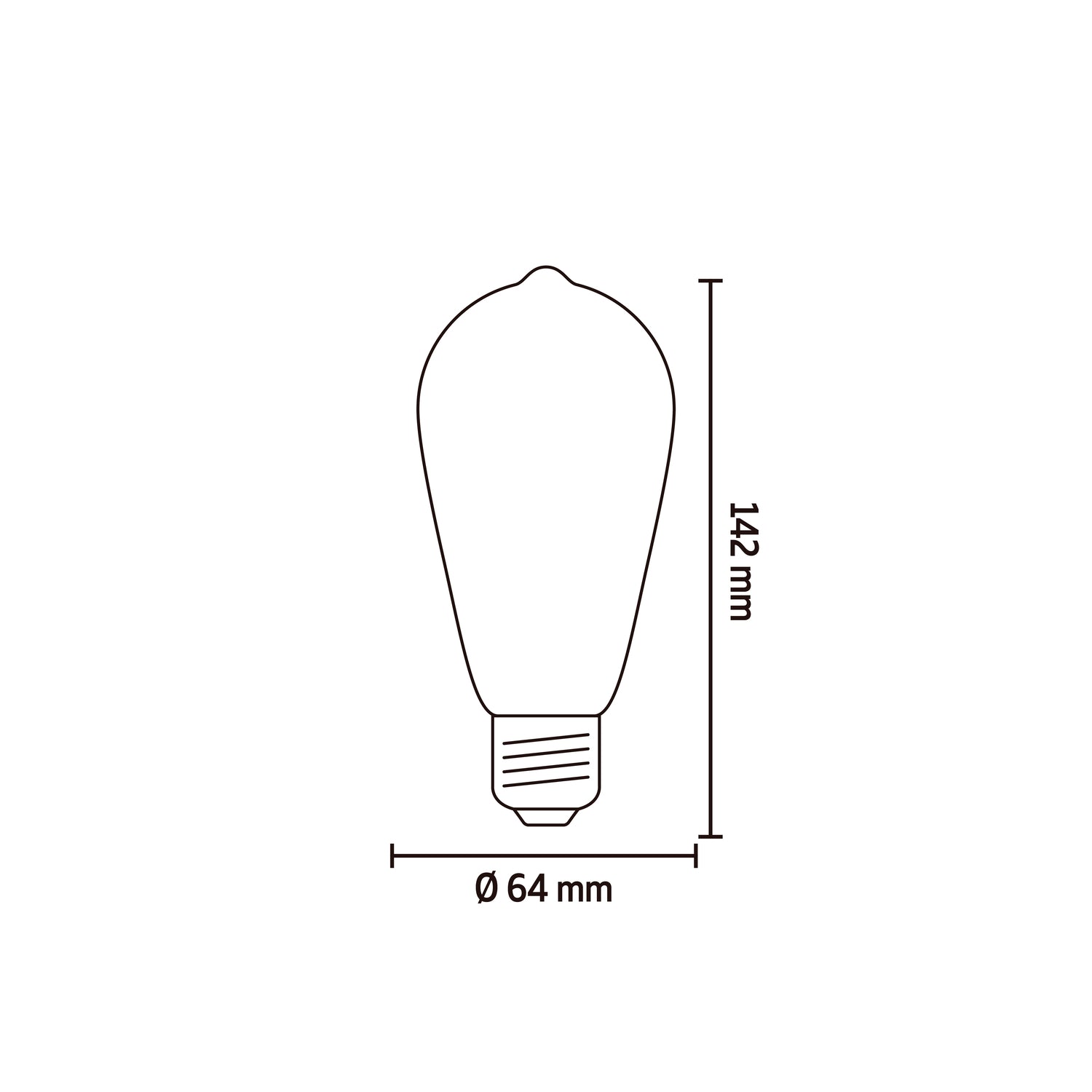 Calex Smart LED Bulb - E27 - Filament - RGB + CCT