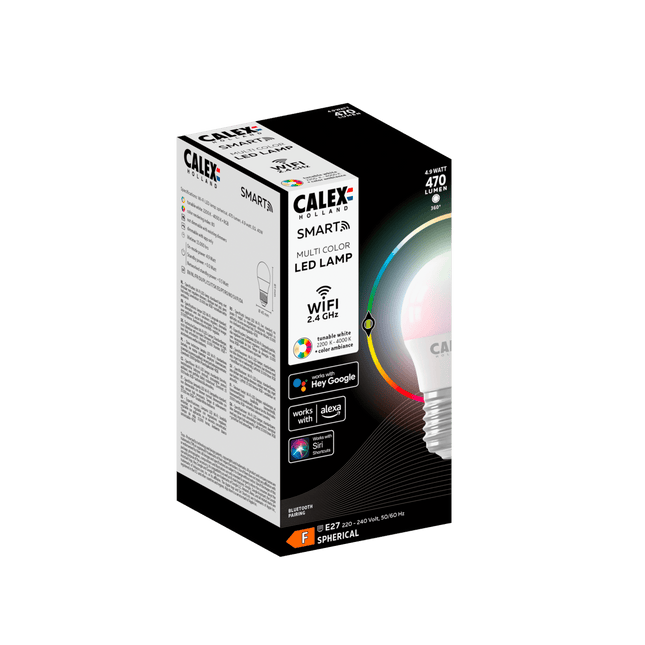 Calex Smart LED Bulb - E27- P45 - RGB + CCT