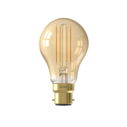 Calex Smart LED Bulb - Filament - B22 - A60 - Gold - 7W - Dimmable