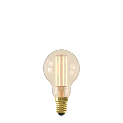 Calex Smart LED Bulb - Filament - E14 - P45 - Gold - 4.9W - Dimmable