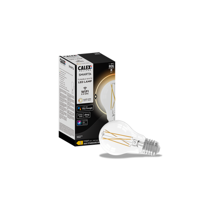 Calex Smart LED Bulb - Filament - E27 - A60 - Clear - 7W