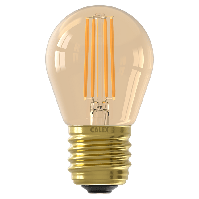 Calex Smart LED Bulb - Filament - E27 - P45 - Gold - 4.9W - Dimmable