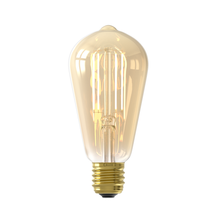 Calex Smart LED Bulb - Filament - E27 - ST64 - Gold - 7W - Dimmable