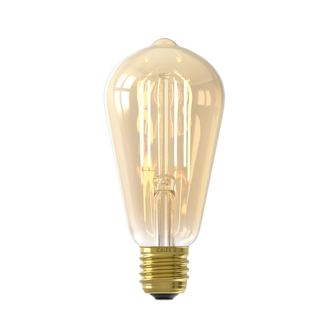 Calex Smart LED Bulb - Filament - E27 - ST64 - Gold - 7W - Dimmable