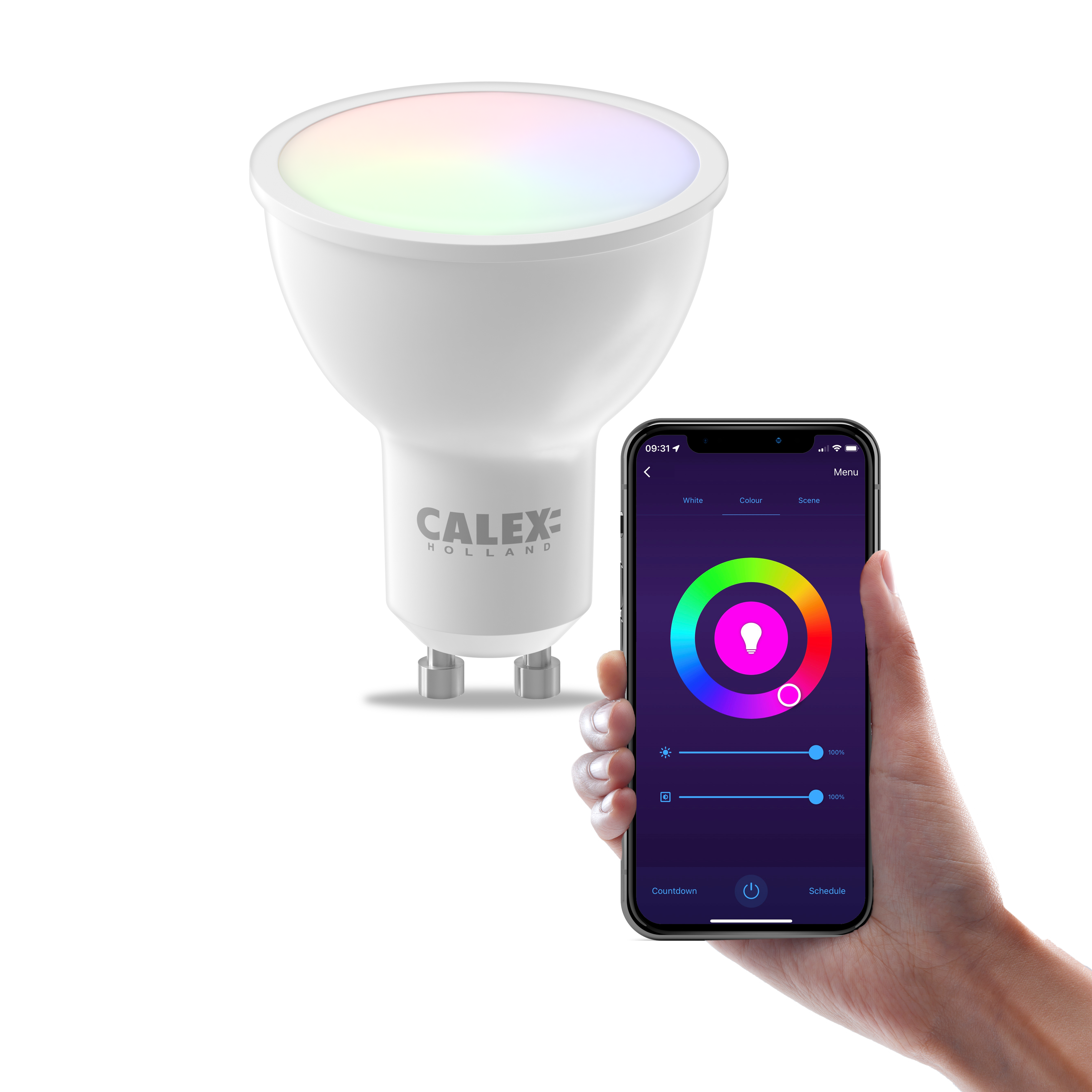 Calex Smart LED Bulb - GU10 - RGB + CCT