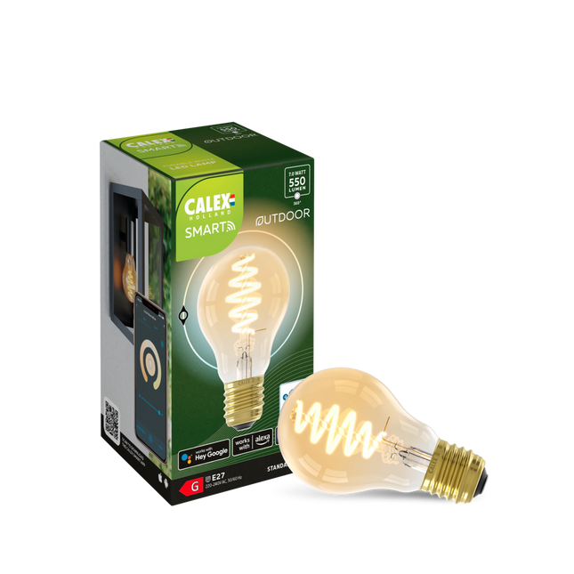 Calex Smart LED Bulb Mesh - E27 - A60 - CCT - Gold