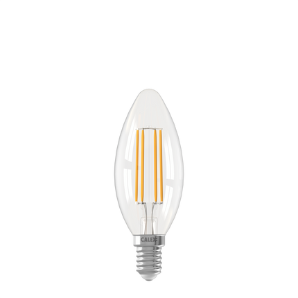 Calex Smart LED Lamp - Filament - E14 - B35 - Clear - 4.9W - Dimmable