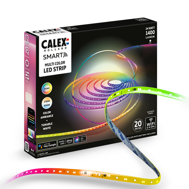 Calex Smart Led Strip Light - 20m - RGBCCTIC