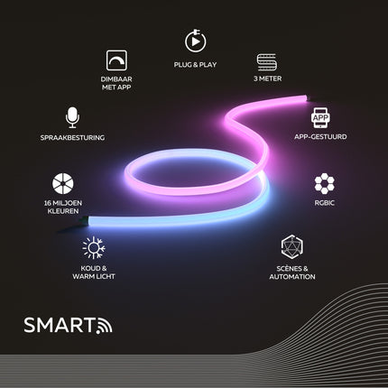 Calex Smart Neon 360 Tube - 3M - RGBIC + CCT