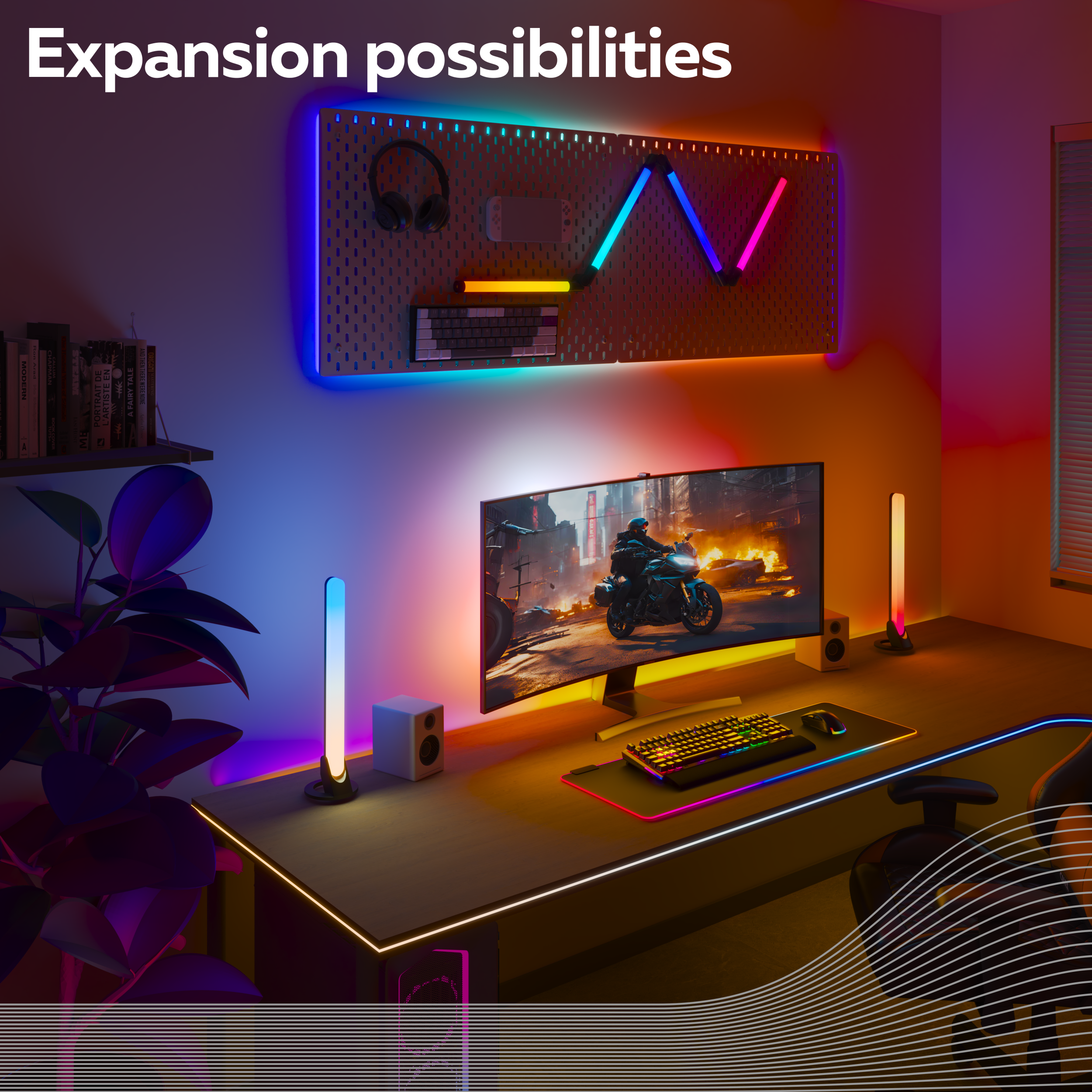 Calex Smart Neon Flex Strip Light - 2m - RGBIC