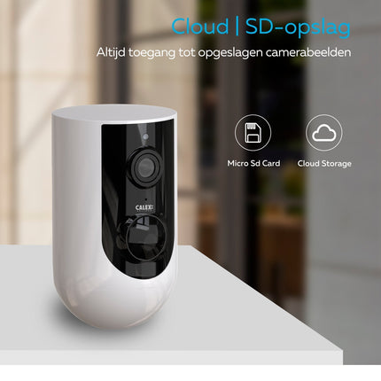 Calex Smart Outdoor Camera - 2K - Wireless - White