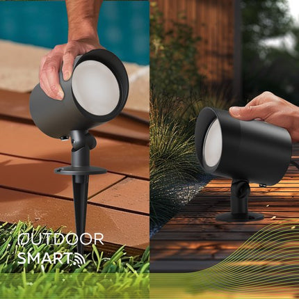 Calex Smart Outdoor Ground Spot - RGB - CCT - Black