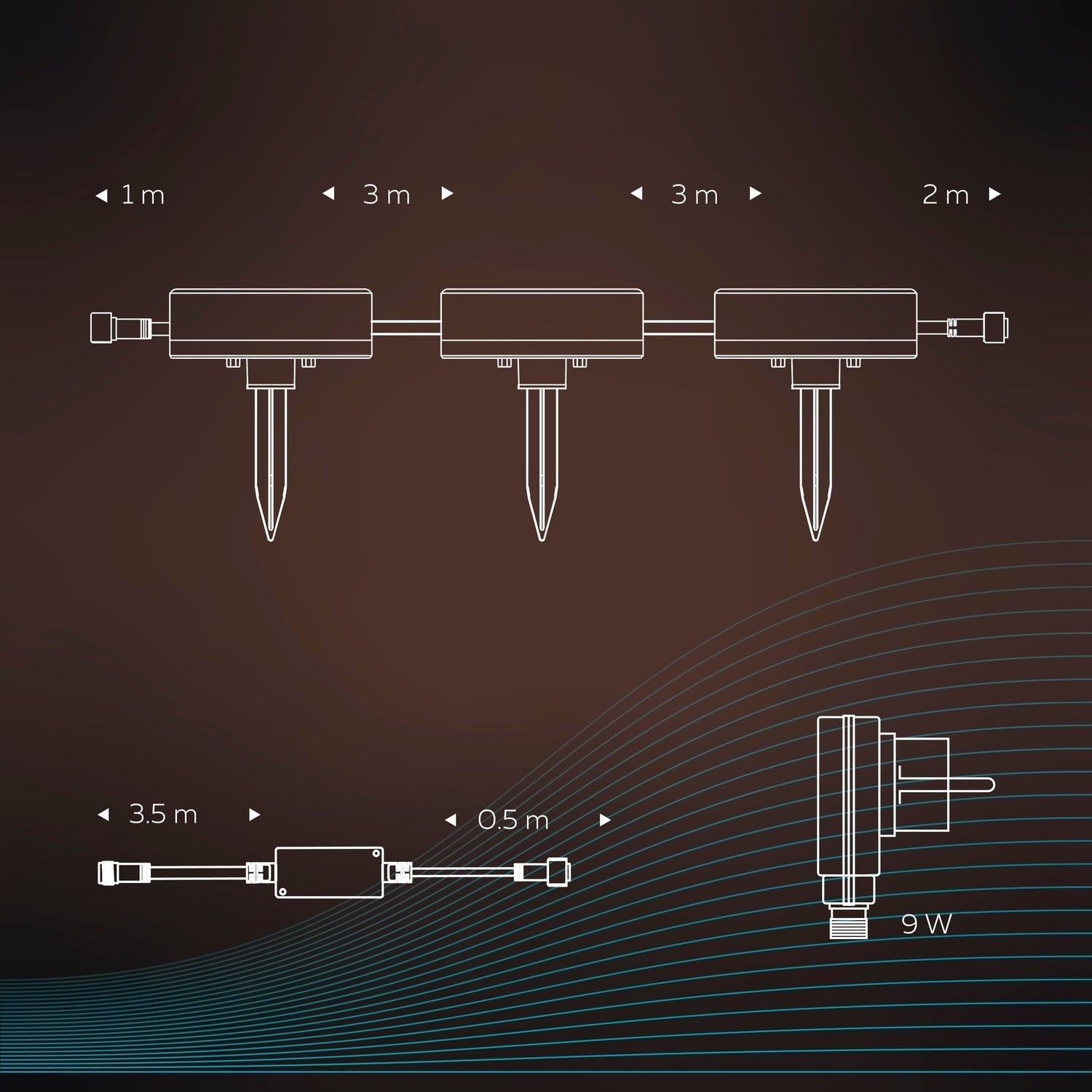 Calex Smart Path Lighting 24v - 3 Pack - RGB + CCT