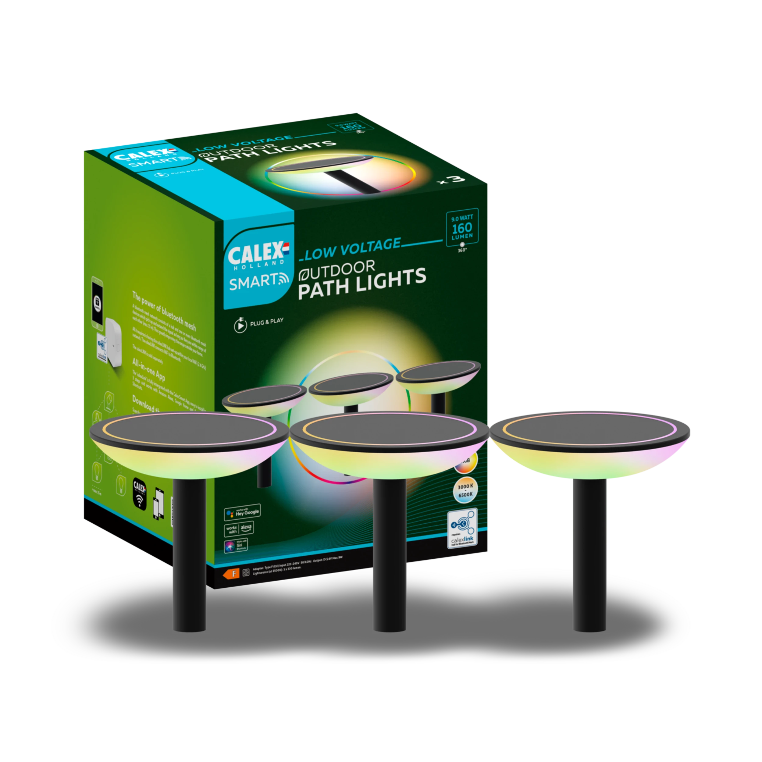 Calex Smart Path Lighting 24v - 3 Pack - RGB + CCT