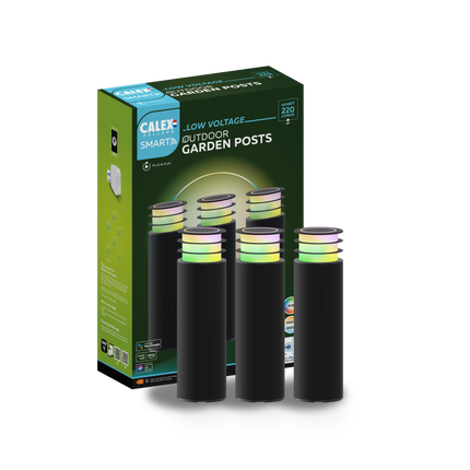 Calex Smart Pedestal Lamp 24v - 3 Pack - RGB + CCT