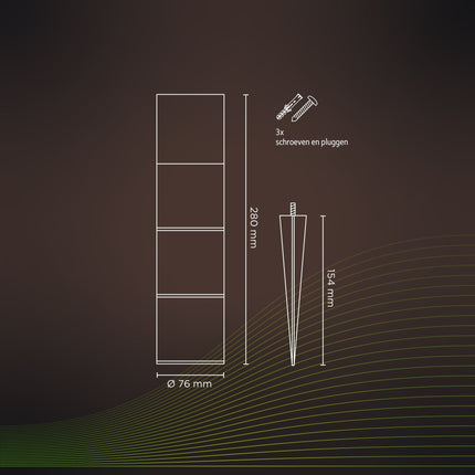 Calex Smart Pedestal Light - RGB + CCT - Black