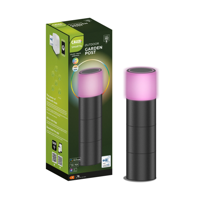 Calex Smart Pedestal Light - RGB + CCT - Black