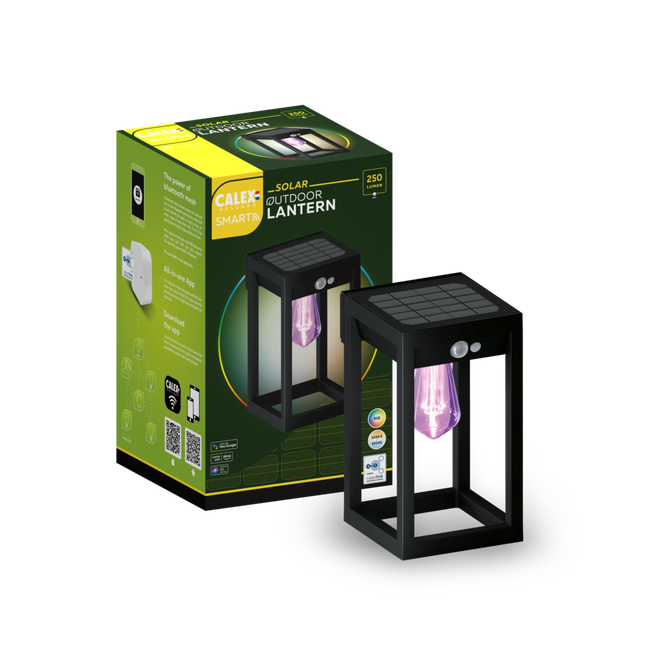 Calex Smart Solar Lantarn - RGB + CCT - Black