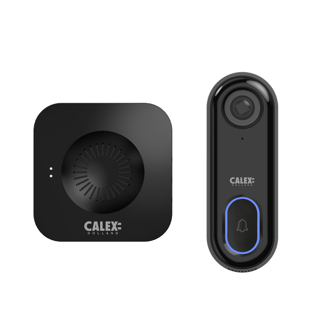 Calex Smart Video Doorbell - 1080P - Black