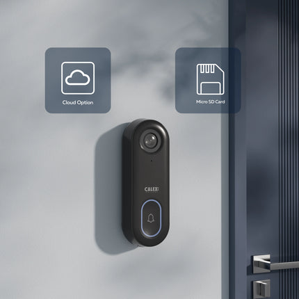 Calex Smart Video Doorbell - 1080P - Black