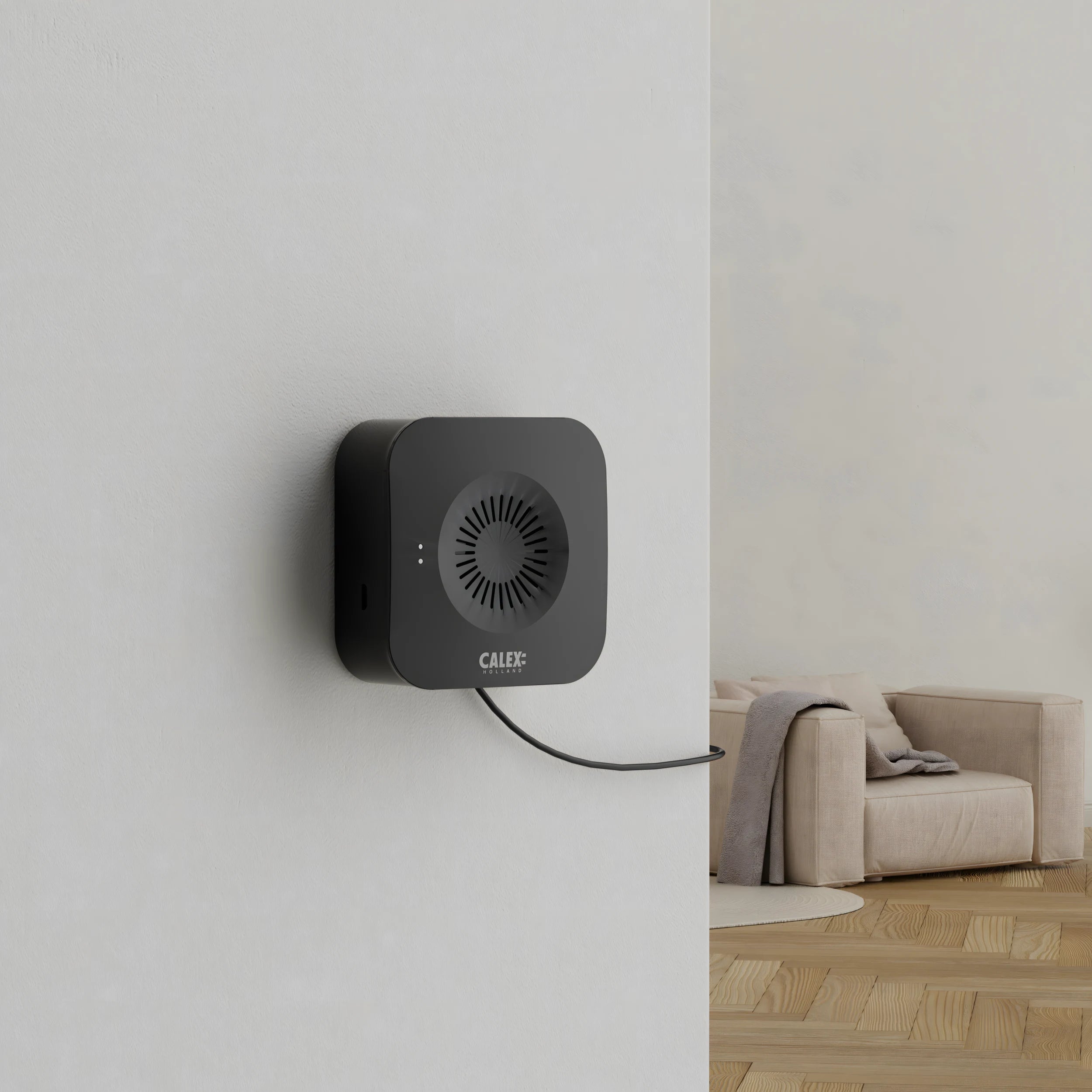 Calex Smart Video Doorbell - 1080P - Black