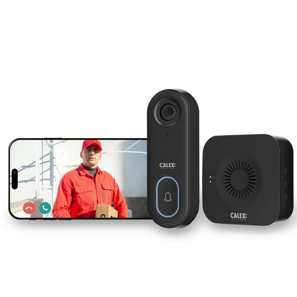 Calex Smart Video Doorbell - 1080P - Black
