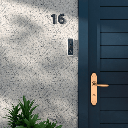 Calex Smart Video Doorbell - 2K - Wireless - Black