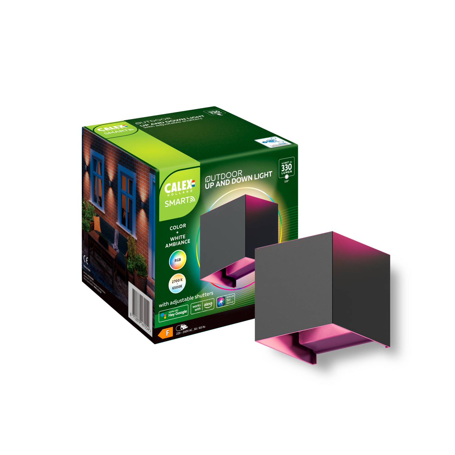 Calex Smart Wall Light - RGB and CCT - Black