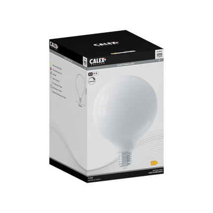 Calex Softline LED Lamp - E27 - 9W - G125 - White
