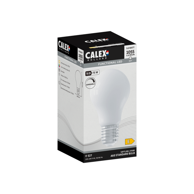 Calex Softline LED Lamp - E27 - A60 - White