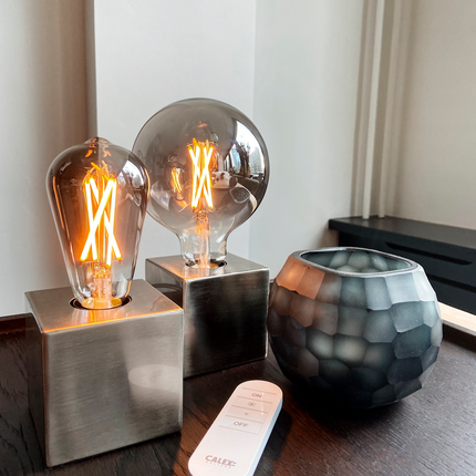 Calex Spiral Filament LED Bulb - E27 - ST64 - Titanium