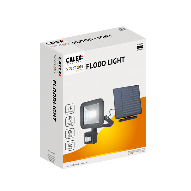 Calex Spot On Flood Light - Wireless - Outdoor - incl Solar Panel