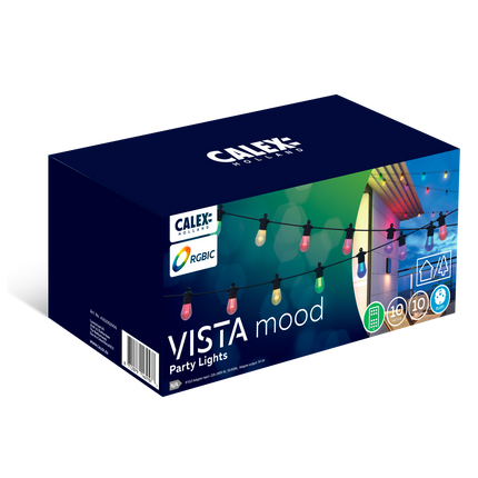Calex String light 10M - Extendable - RGBIC + CCT