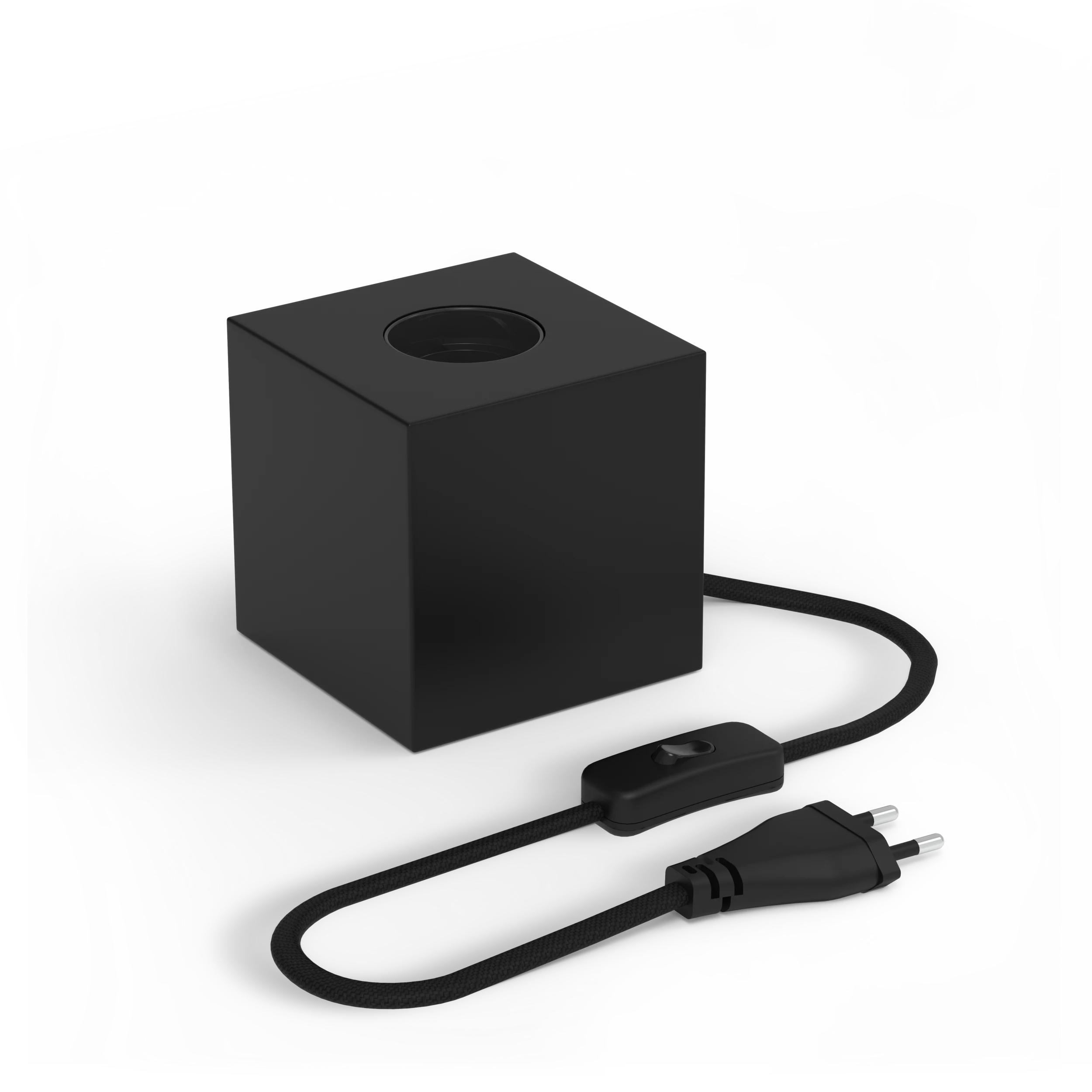 Calex Table Fixture Square - E27 - Black (UK)