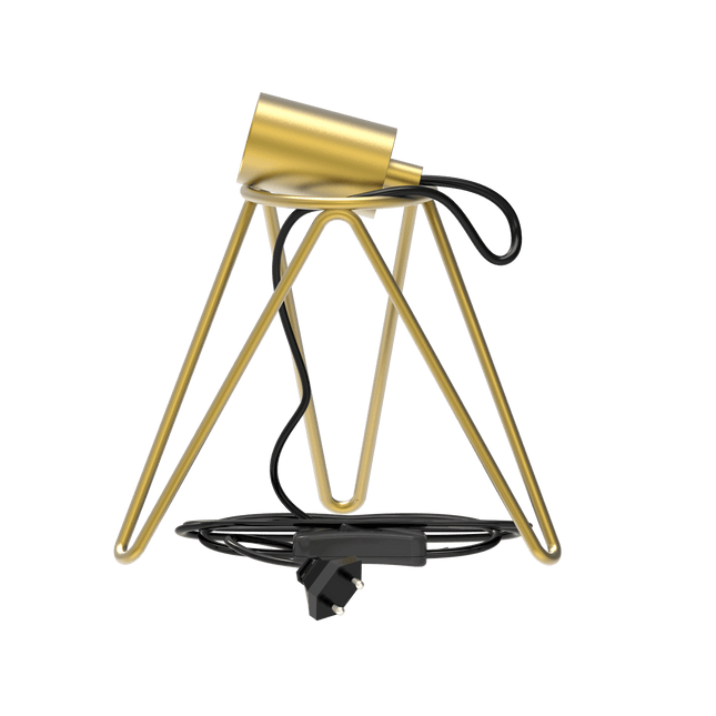 Calex Table Fixture Tripod - E27 - Gold