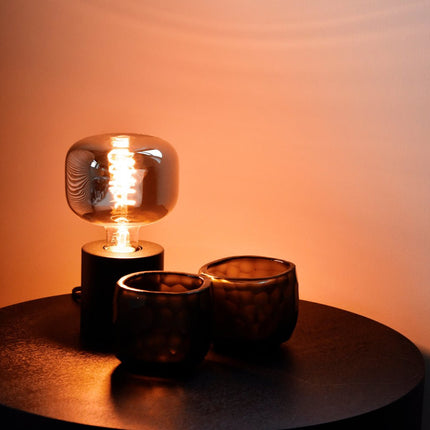 Calex Table Lamp Round - E27 - Black