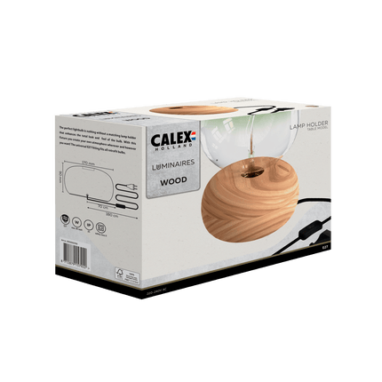 Calex Table Lamp Round - E27 - FSC Wood