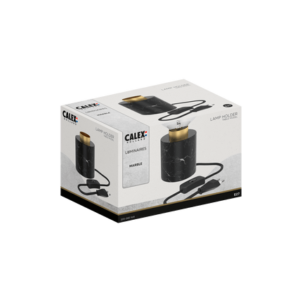 Calex Table Lamp Round - E27 - Marble - Excl. light source